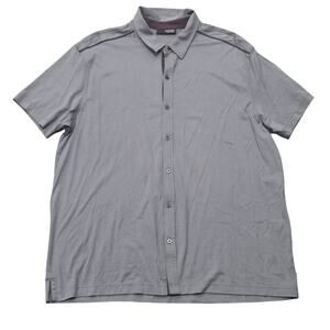 Murano Liquid Luxury Purple Super Soft Button Up Polo Shirt